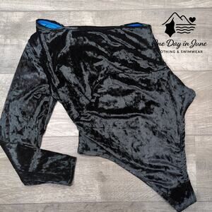 Yitty One Arm Velour Bodysuit Size 1X